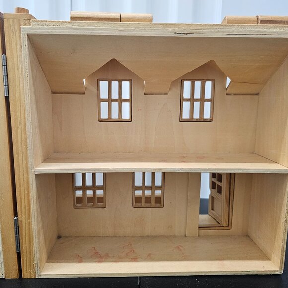 Melissa & Doug Wooden Fold And Go Doll House - Picture 12 of 14
